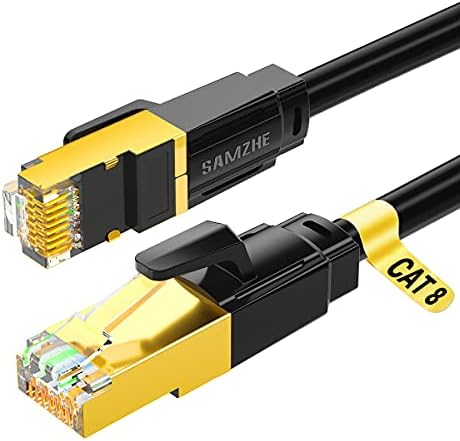 Macska 8 Ethernet Kábel, 65 ft Magasság Sebesség Árnyékolt Víz/Uvproof LAN Hálózati Kábel 2000Mhz 40Gbps RJ45 Gyorsabb, Macska, 7,