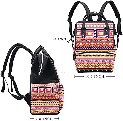 Táskában BackpackLarge Unisex Táskák，Többcélú Utazási Vissza Csomag Anyukák DadsVintage Geometriai