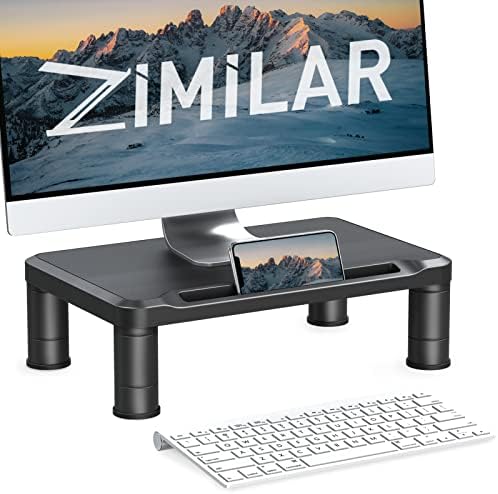 Zimilar Monitor Állvány, 3 Állítható Magasságú Monitor Kelő, Számítógép Állvány Kelő a Tablet/Telefon Tartó, Monitor Állvány Kelő