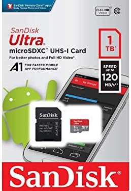 Ultra 1 tb-os MicroSDXC Működik a T-Mobile Revvlry Plus Plus által Ellenőrzött SanFlash, valamint SanDisk (A1/C10/U1/8k/120MBs)