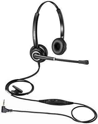 2,5 mm-es Fülhallgató Vezeték nélküli Telefon Telefon Headset zajszűrős Mikrofon DECT AT&T ML17929 Vtech Panasonic KX-TCA430 KX-T7630