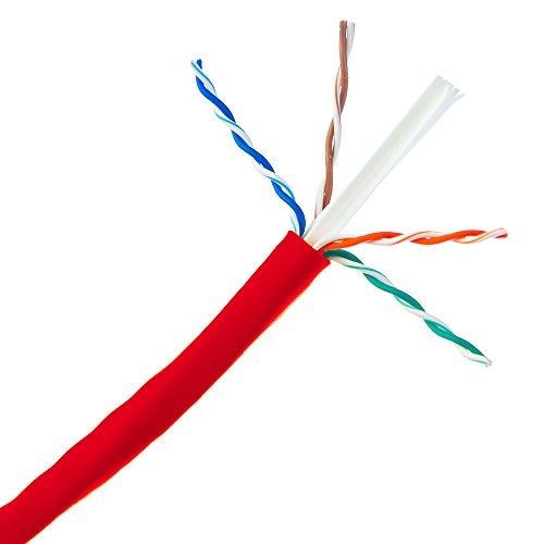 1000 Láb Tömeges Kék Cat6a Ethernet Patch Kábel, 500 MHz, 23 AWG, UTP(Árnyékolatlan Sodrott érpár) Tömör Réz, (CMR) Kelő Névleges,