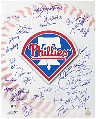 Philadelphia Phillies Nagyjai Dedikált 16x20 Fotó (39 Aláírások) - BAS LOA