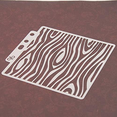 Abraha70 - 1db Fa Textúra DIY Rétegződés Stencil Falon Festmény Scrapbook Színezés Dombornyomás Dekoratív Papír Kártya Sablon - 27718