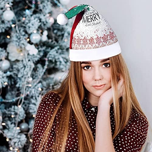 Christmas124Unisex Felnőtt Karácsonyi kalap, Karácsonyi ajándék; Sequin Karácsonyi kalap, ünnepi kalap; Fél ajándékok