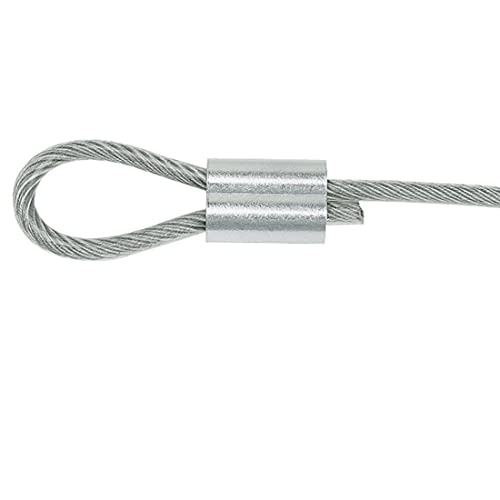 20db Átmérőjű drótkötél Alumínium Ujjú Klip Szerelvények Kábel Hullámokkal,3mm
