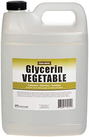 Növényi Glicerin - 1 Gallon - Természetes, Kóser, USP Osztályú, Prémium Minőségű Folyékony Glicerin, Kitűnő Szer a Tulajdonságokat,